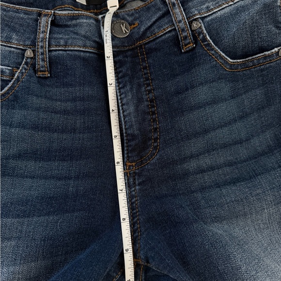 KUT From The Kloth Slim Straight Mid Rise Jeans Size 2 Medium Wash | Stretch - Picture 8 of 11